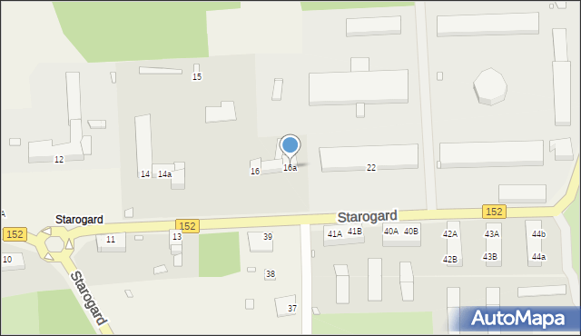 Starogard, Starogard, 16a, mapa Starogard