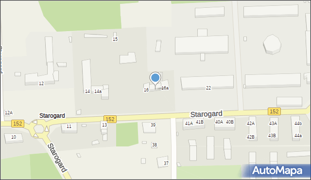 Starogard, Starogard, 16b, mapa Starogard