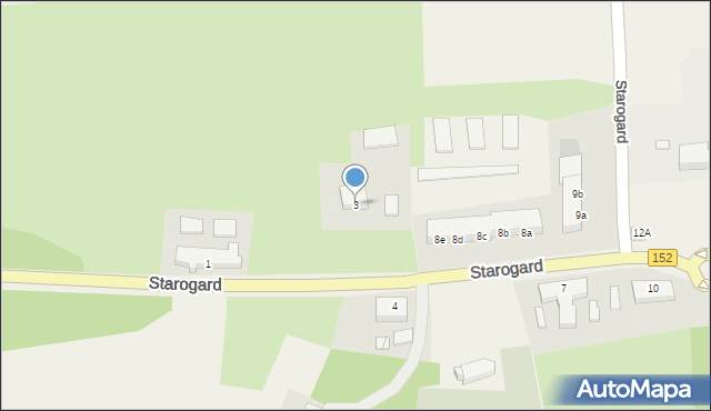 Starogard, Starogard, 3, mapa Starogard