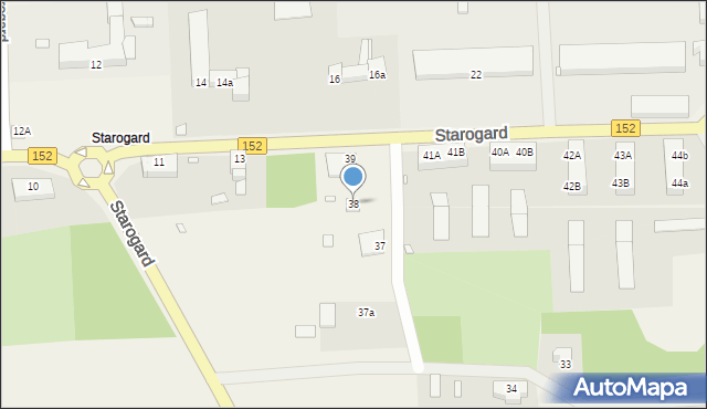 Starogard, Starogard, 38, mapa Starogard