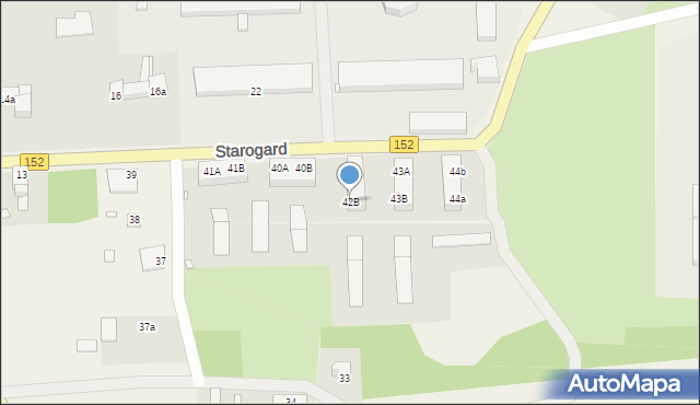 Starogard, Starogard, 42B, mapa Starogard
