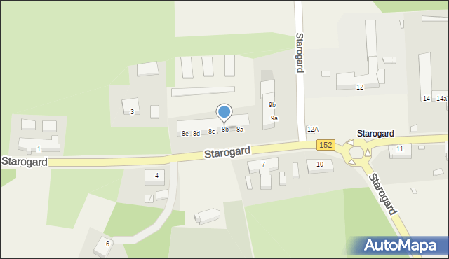 Starogard, Starogard, 8b, mapa Starogard