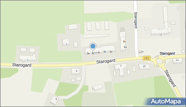 Starogard, Starogard, 8d, mapa Starogard