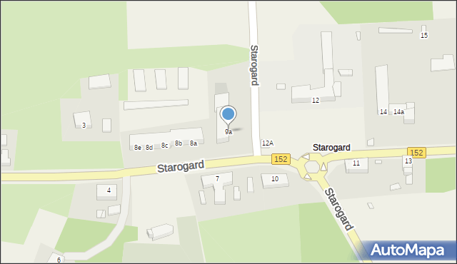 Starogard, Starogard, 9a, mapa Starogard