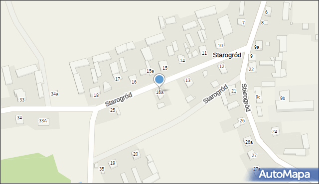 Starogród, Starogród, 16a, mapa Starogród