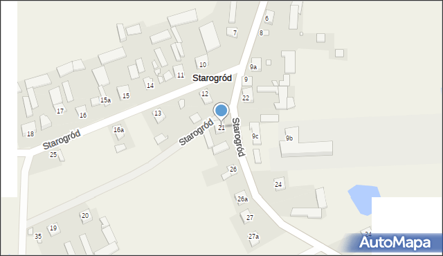 Starogród, Starogród, 21, mapa Starogród