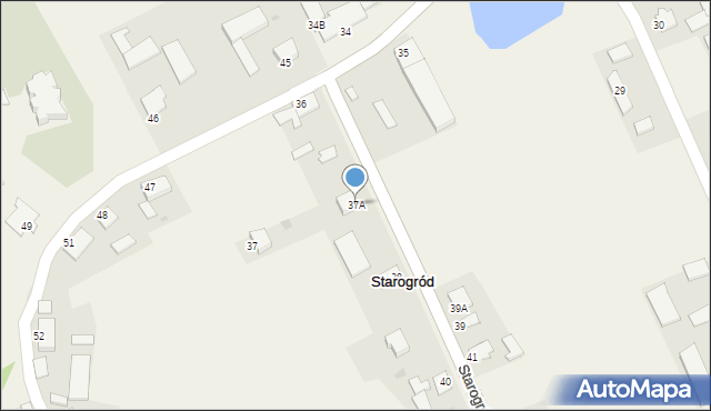 Starogród, Starogród, 37A, mapa Starogród