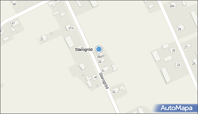 Starogród, Starogród, 39A, mapa Starogród