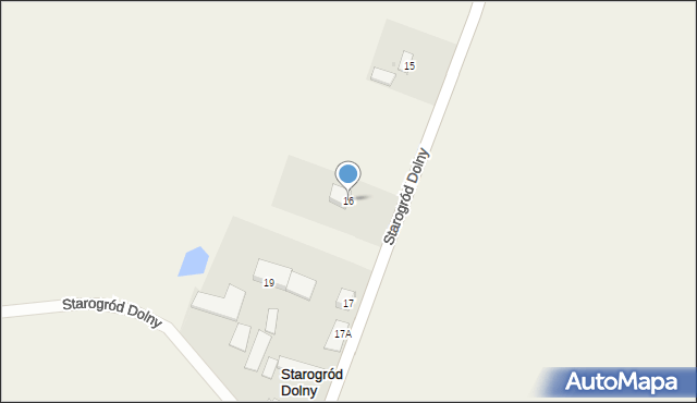 Starogród Dolny, Starogród Dolny, 16, mapa Starogród Dolny