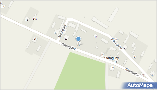 Staroguby, Staroguby, 11, mapa Staroguby