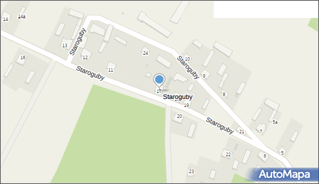 Staroguby, Staroguby, 17, mapa Staroguby