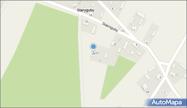 Staroguby, Staroguby, 23, mapa Staroguby