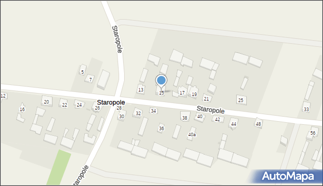 Staropole, Staropole, 15, mapa Staropole