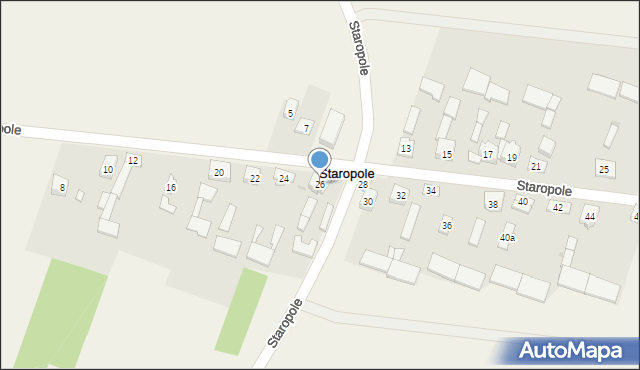 Staropole, Staropole, 26, mapa Staropole