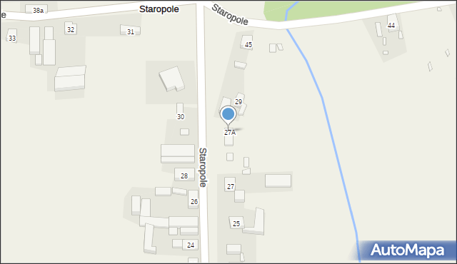 Staropole, Staropole, 27A, mapa Staropole