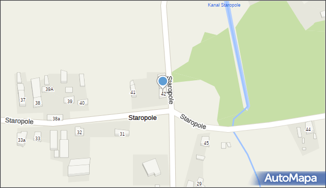 Staropole, Staropole, 42, mapa Staropole