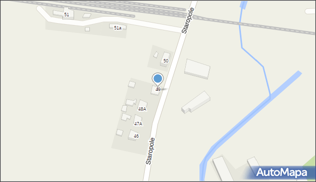 Staropole, Staropole, 49B, mapa Staropole