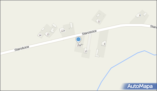 Starościce, Starościce, 10a, mapa Starościce