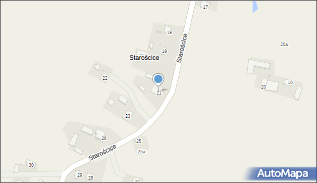 Starościce, Starościce, 21, mapa Starościce