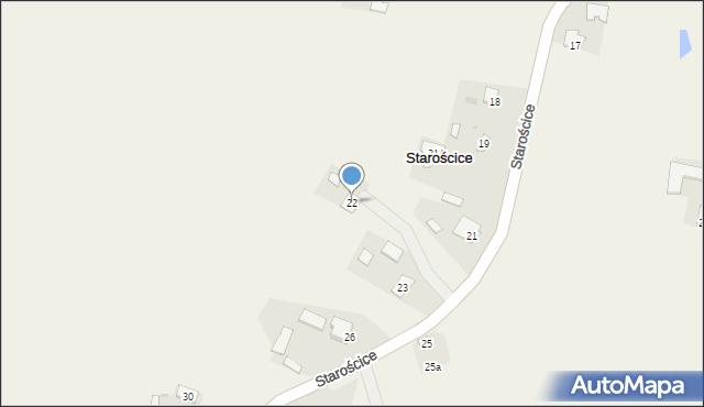 Starościce, Starościce, 22, mapa Starościce