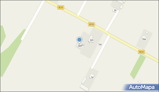 Starościn, Starościn, 34A, mapa Starościn