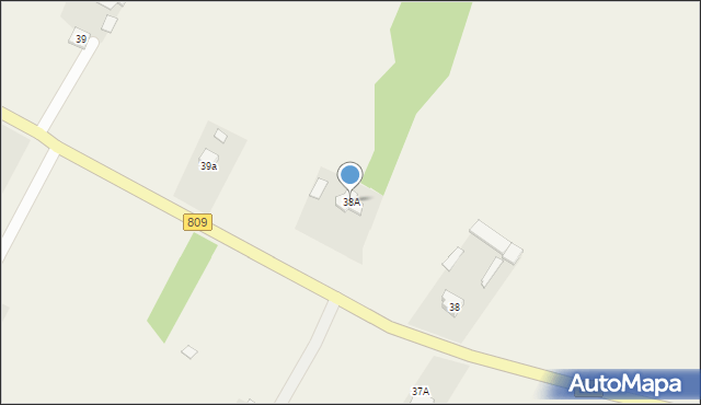 Starościn, Starościn, 38A, mapa Starościn