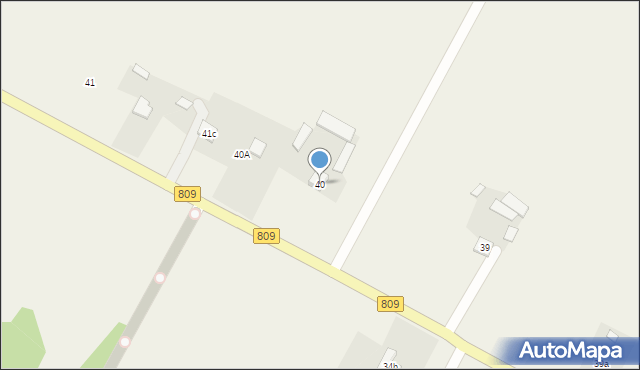 Starościn, Starościn, 40, mapa Starościn