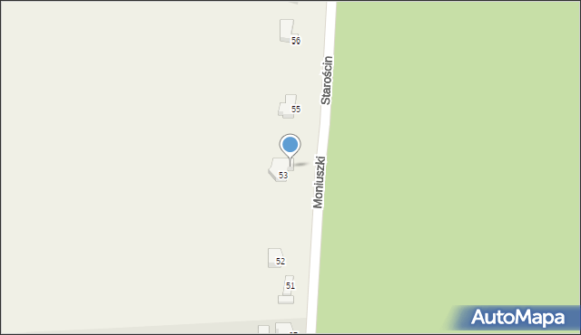 Starościn, Starościn, 54, mapa Starościn