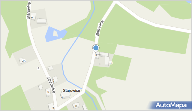 Starowice, Starowice, 9, mapa Starowice