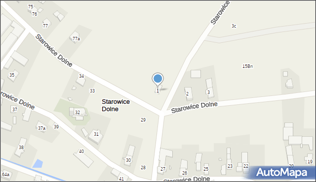 Starowice Dolne, Starowice Dolne, 1, mapa Starowice Dolne