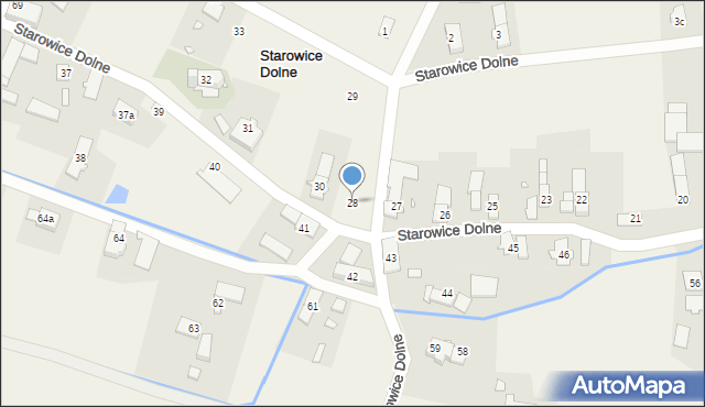Starowice Dolne, Starowice Dolne, 28, mapa Starowice Dolne
