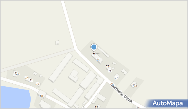 Starowice Dolne, Starowice Dolne, 73, mapa Starowice Dolne