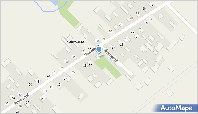 Starowieś, Starowieś, 19, mapa Starowieś