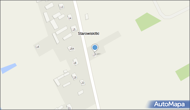 Starowiskitki, Starowiskitki, 17, mapa Starowiskitki