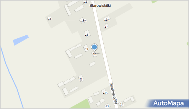 Starowiskitki, Starowiskitki, 20, mapa Starowiskitki