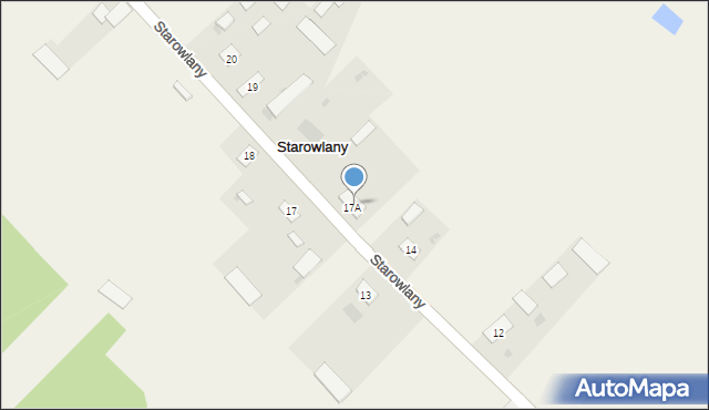 Starowlany, Starowlany, 17b, mapa Starowlany