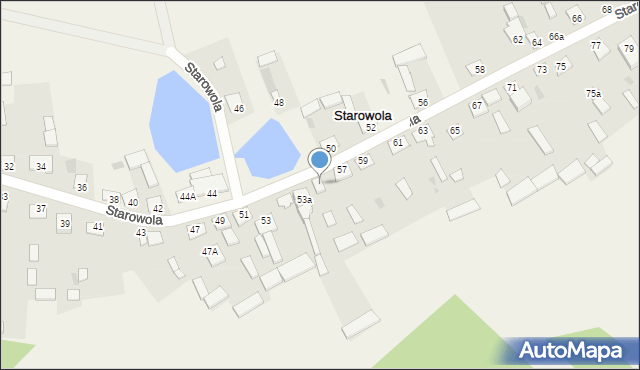 Starowola, Starowola, 55, mapa Starowola