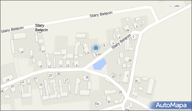 Stary Belęcin, Stary Belęcin, 7, mapa Stary Belęcin