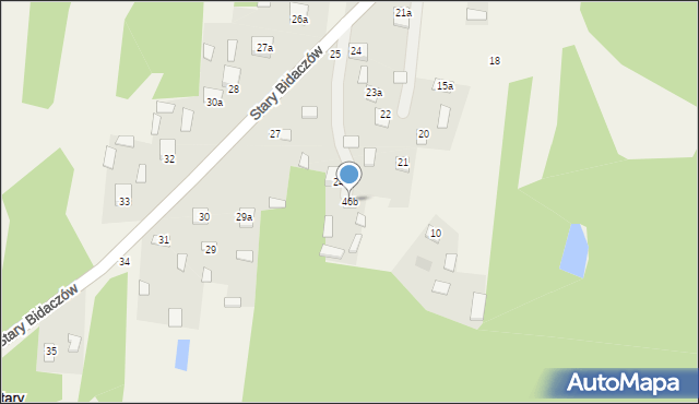 Stary Bidaczów, Stary Bidaczów, 46b, mapa Stary Bidaczów
