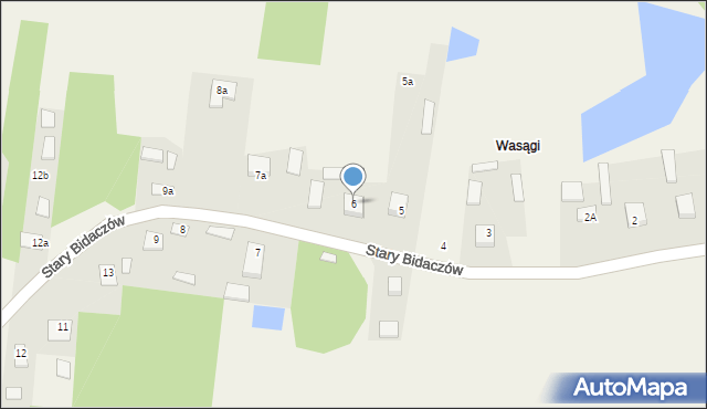 Stary Bidaczów, Stary Bidaczów, 6, mapa Stary Bidaczów