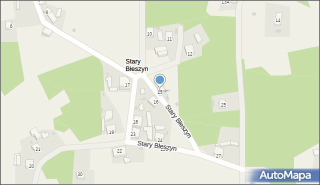 Stary Błeszyn, Stary Błeszyn, 15, mapa Stary Błeszyn