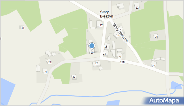 Stary Błeszyn, Stary Błeszyn, 19, mapa Stary Błeszyn