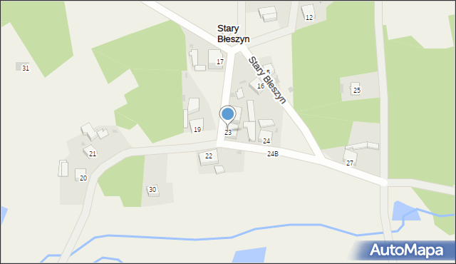 Stary Błeszyn, Stary Błeszyn, 23, mapa Stary Błeszyn