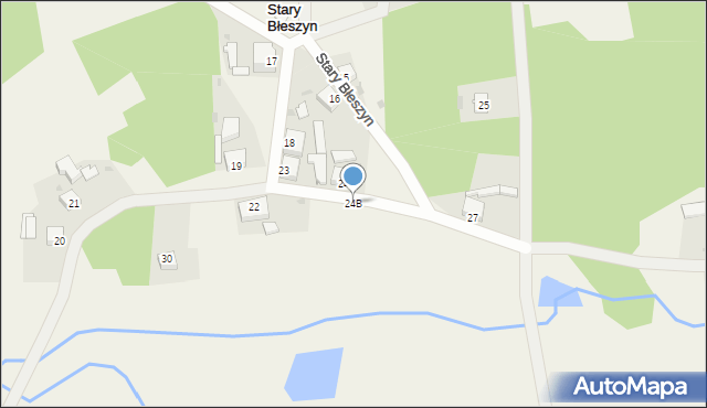 Stary Błeszyn, Stary Błeszyn, 24B, mapa Stary Błeszyn