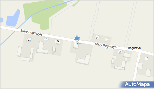Stary Boguszyn, Stary Boguszyn, 13, mapa Stary Boguszyn
