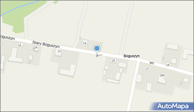 Stary Boguszyn, Stary Boguszyn, 15, mapa Stary Boguszyn