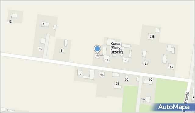 Stary Brześć, Stary Brześć, 10, mapa Stary Brześć