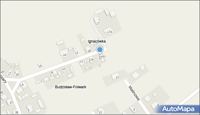 Stary Budzisław, Stary Budzisław, 12, mapa Stary Budzisław