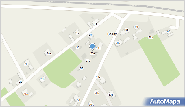 Stary Budzisław, Stary Budzisław, 53e, mapa Stary Budzisław
