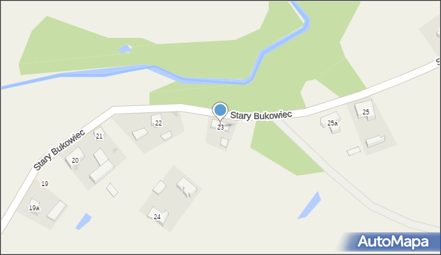 Stary Bukowiec, Stary Bukowiec, 23, mapa Stary Bukowiec